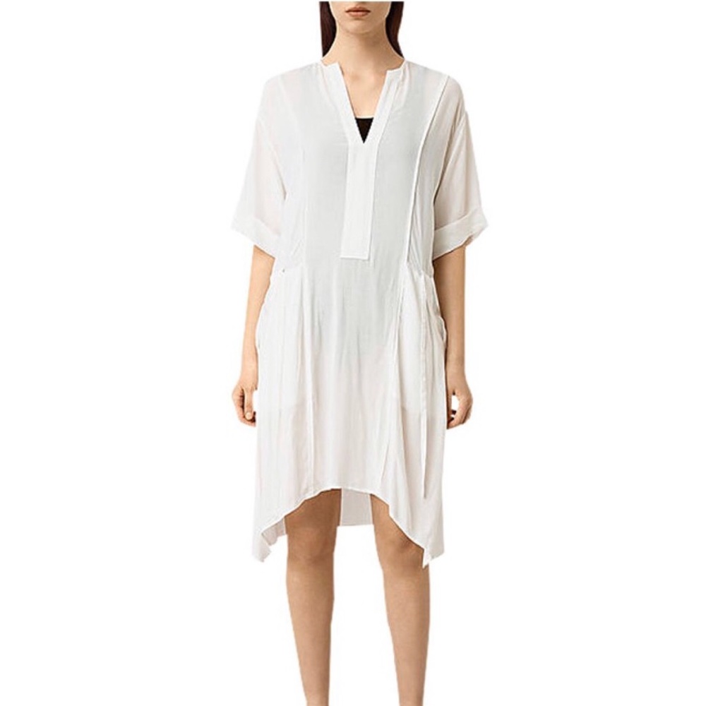AllSaints Flo Dress, Chalk White Tunic/ Dress